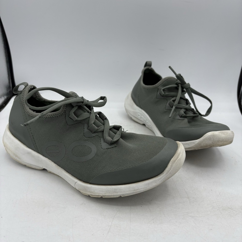 OOfos OOmg Shoes Womens Size 9 Sport LS Low Dark Green Slip On Comfort Recovery